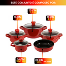 PANELA CERÂMICA TAMPA DE VIDRO